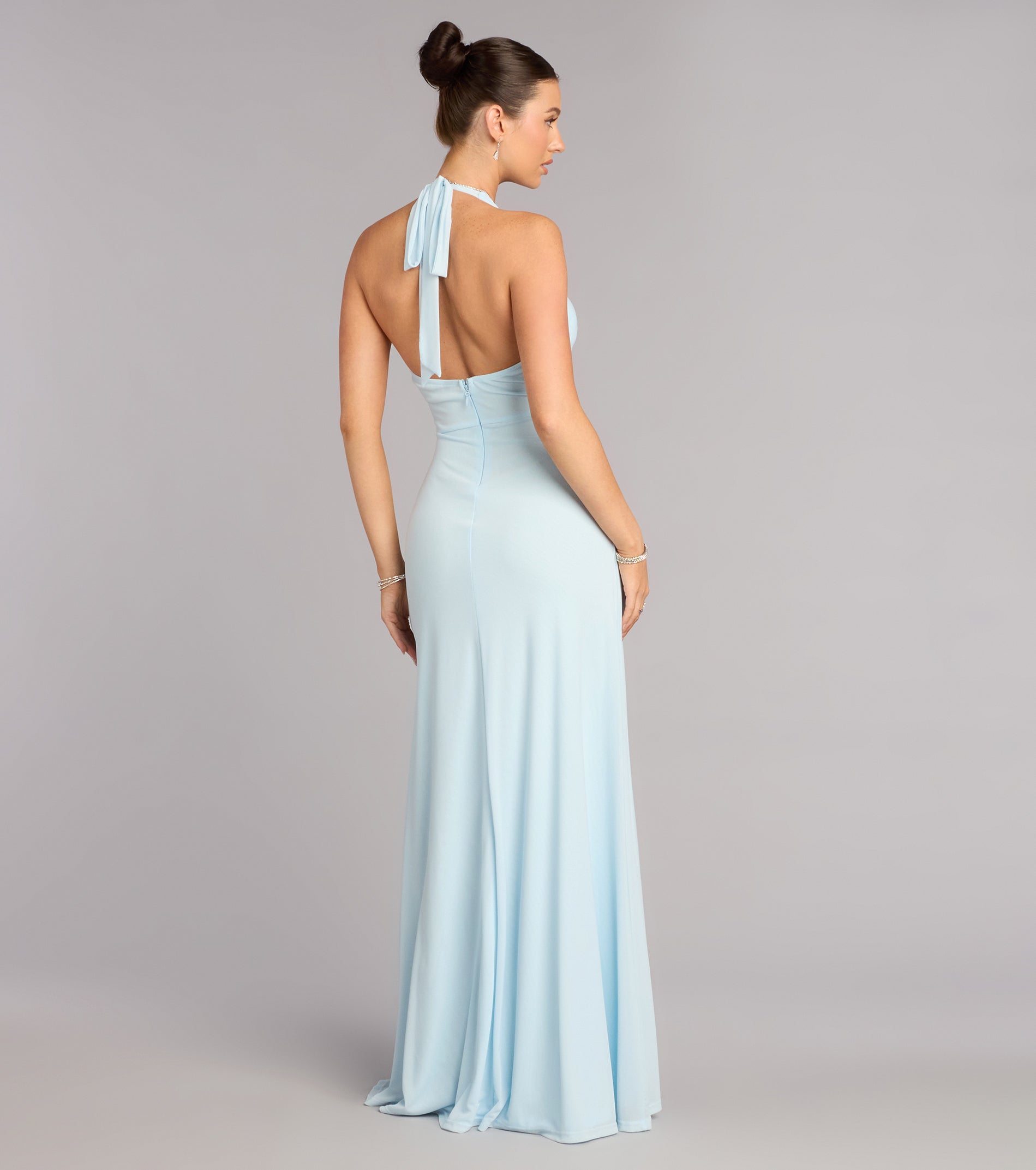 Kendall Mesh A-Line Formal Dress