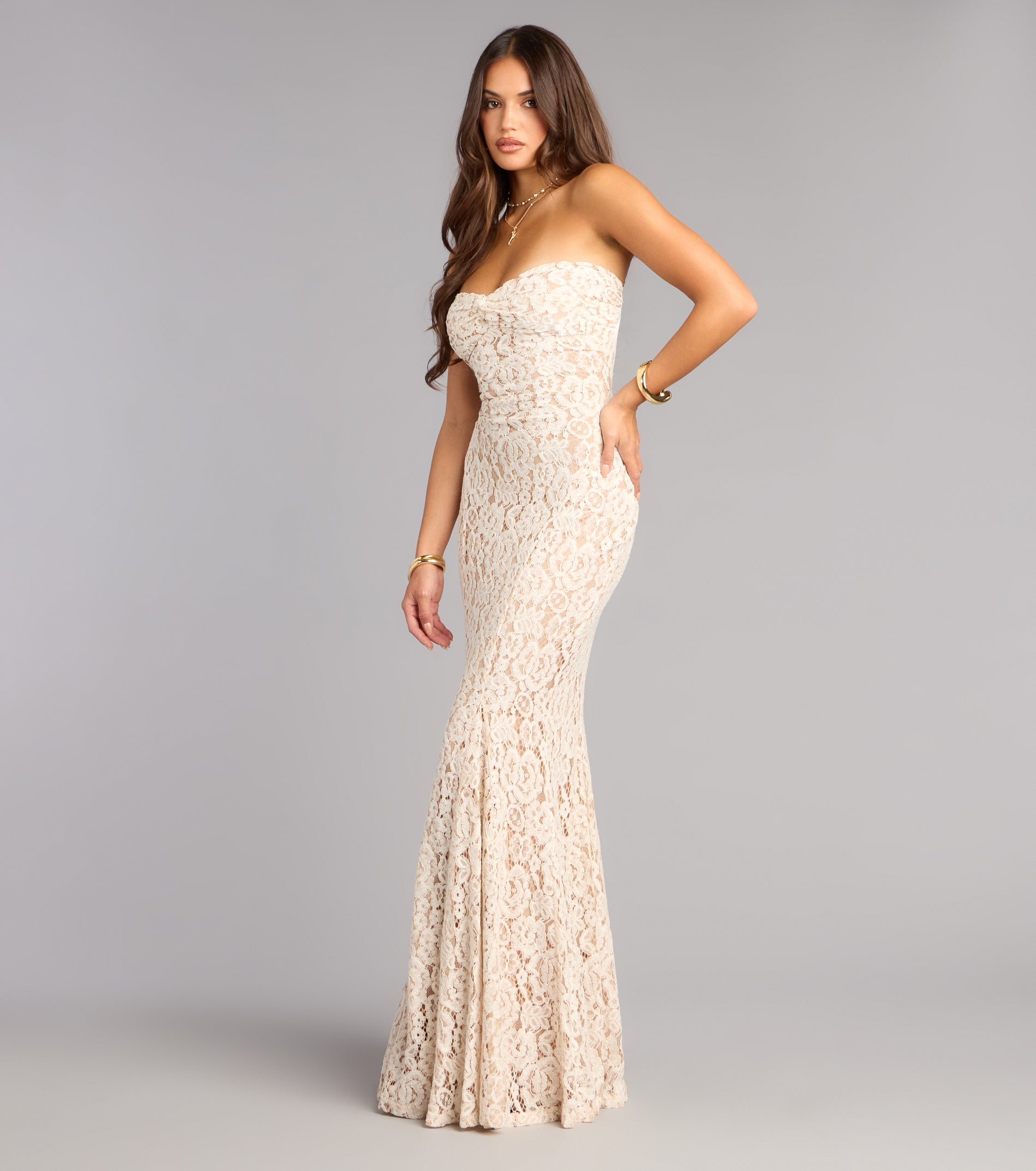 Isabelle Lace Sweetheart Mermaid Formal Dress