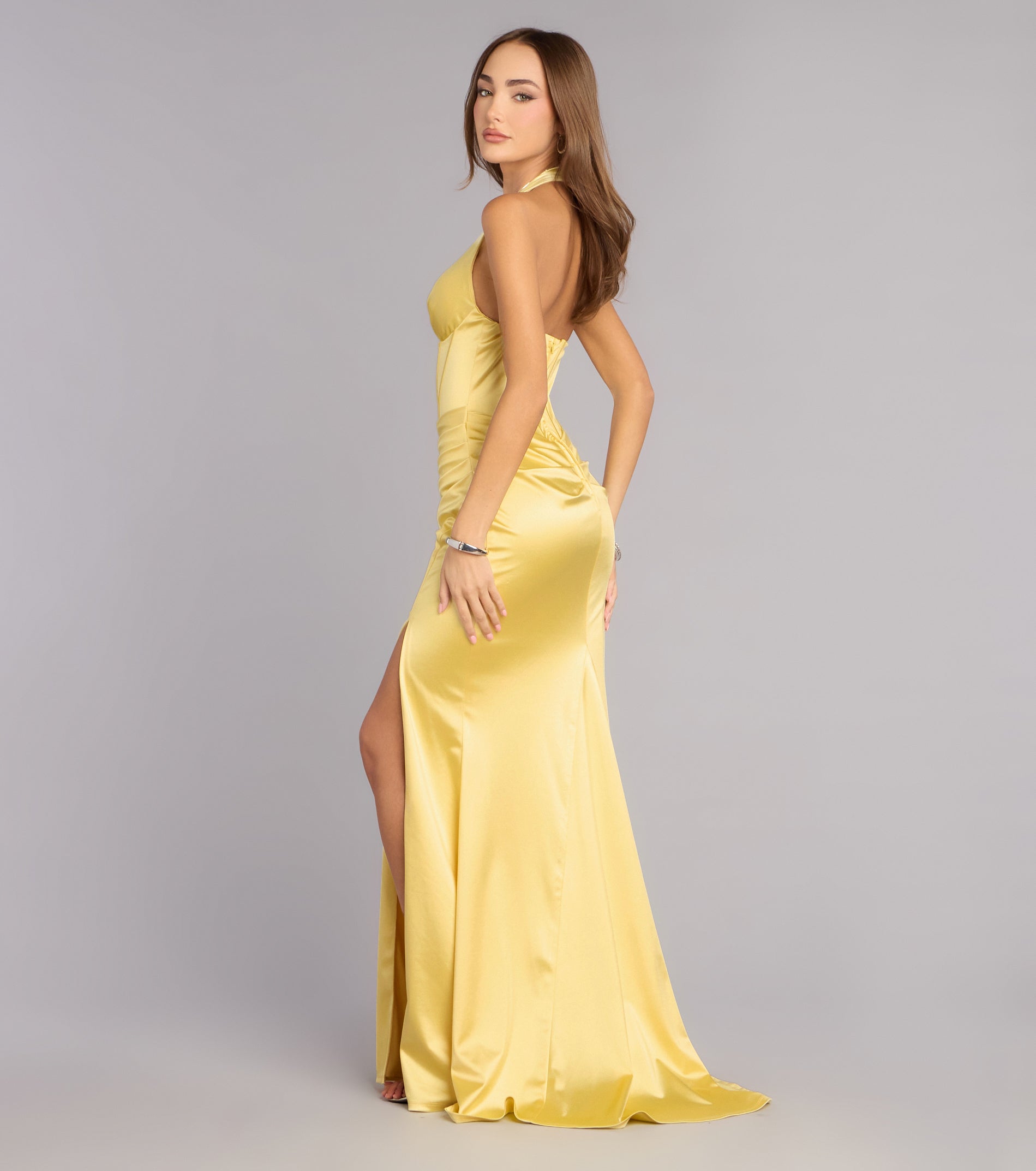 Jaycee Satin Corset Mermaid Dress