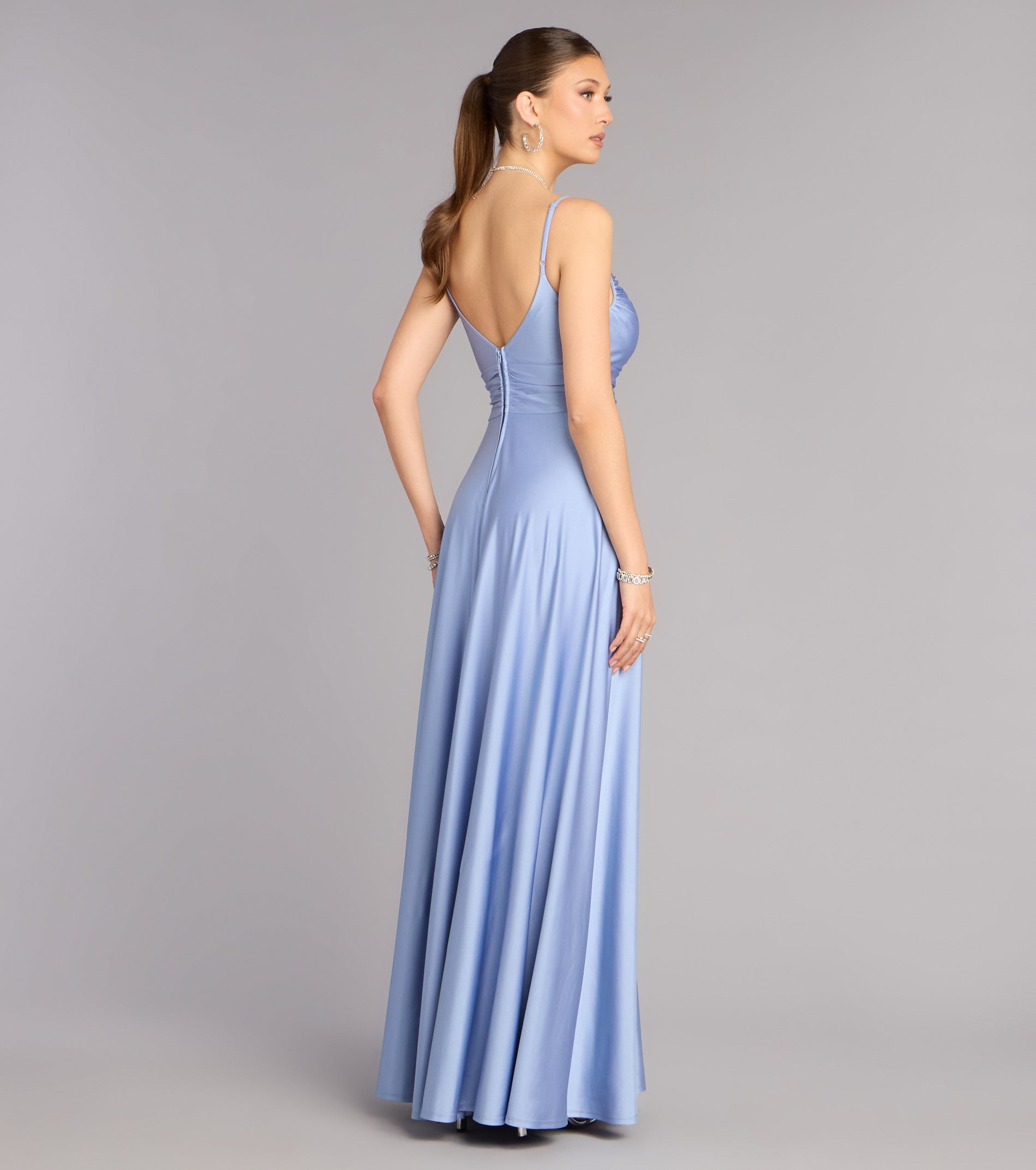 Chantel Low Back A-Line Formal Dress