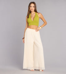 Floating Moment Pleated Palazzo Pants