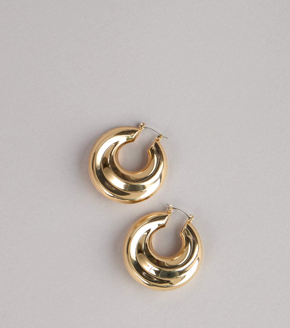 Instant Icon Chunky Hoop Earrings